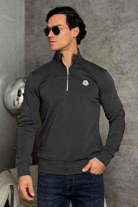 Мужской джемпер logo-patch - Grey