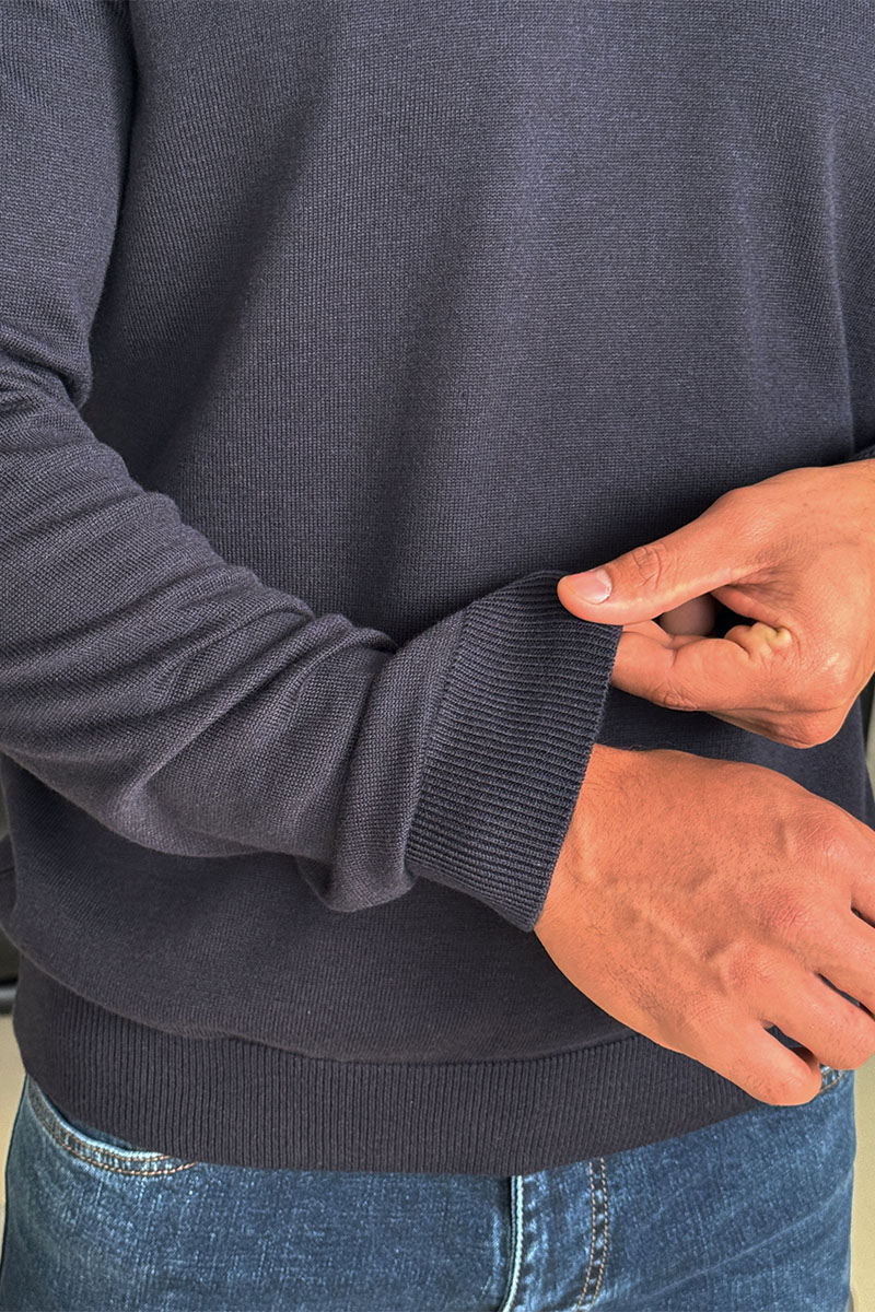 Loro Piana Мужской тёмно-синий джемпер 