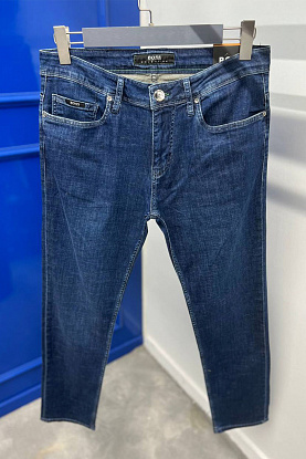 Мужские джинсы синего цвета regular fit