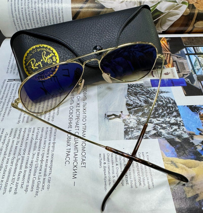 Ray Ban Солнцезащитные очки Aviator Large Metal - Brown