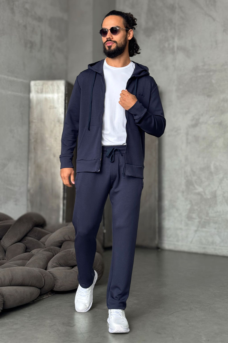 Loro Piana Тёмно-синяя кофта на молнии 
