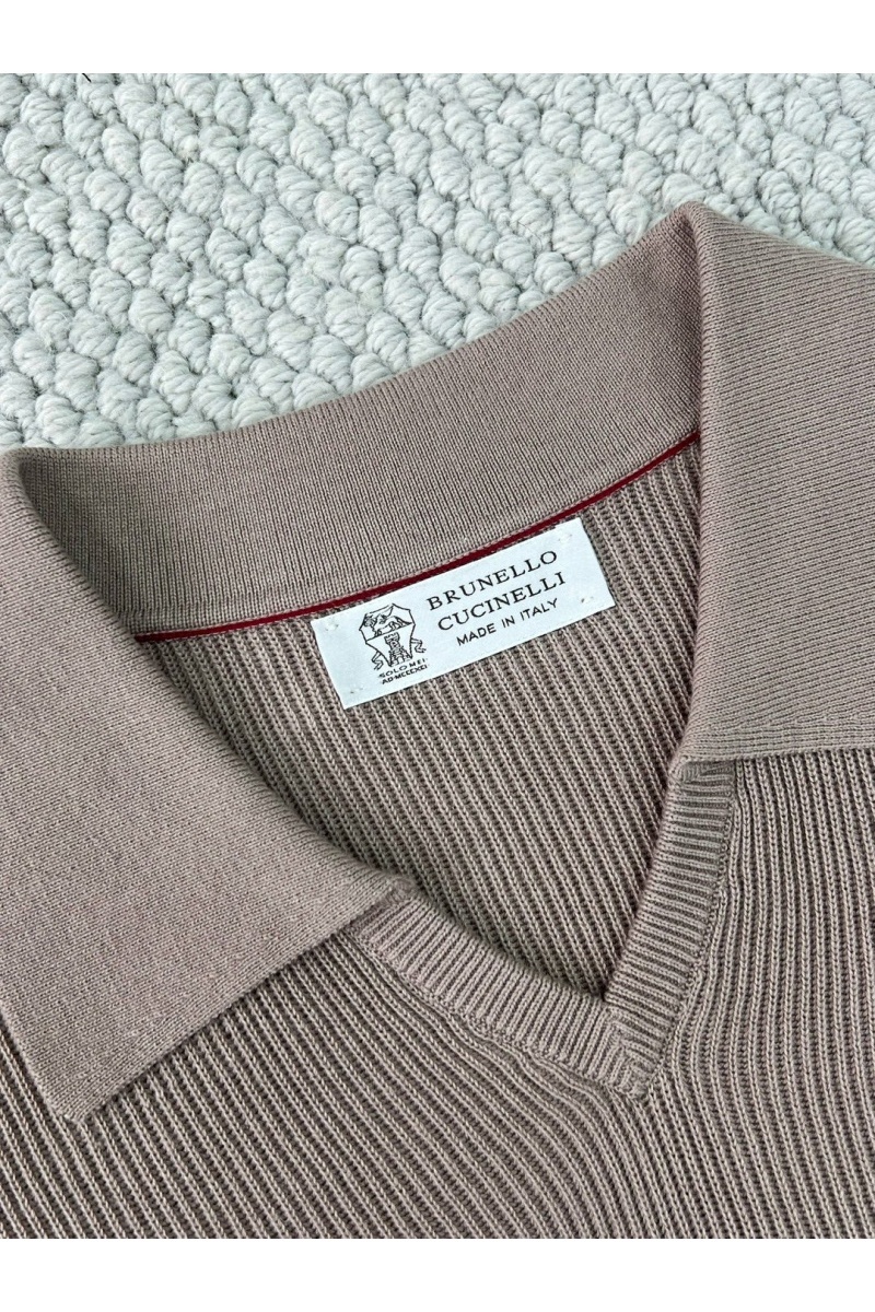 Designer Мужское бежевое поло Premium 