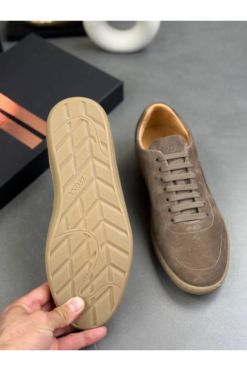 Zegna Мужские замшевые кроссовки "232"
