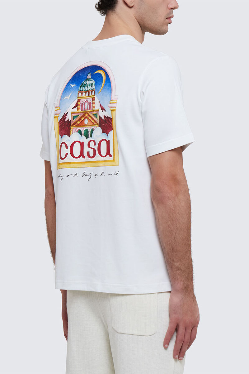 Casablanca Мужская футболка Vue De L'Arche - White