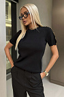Женская базовая футболка premium - Black