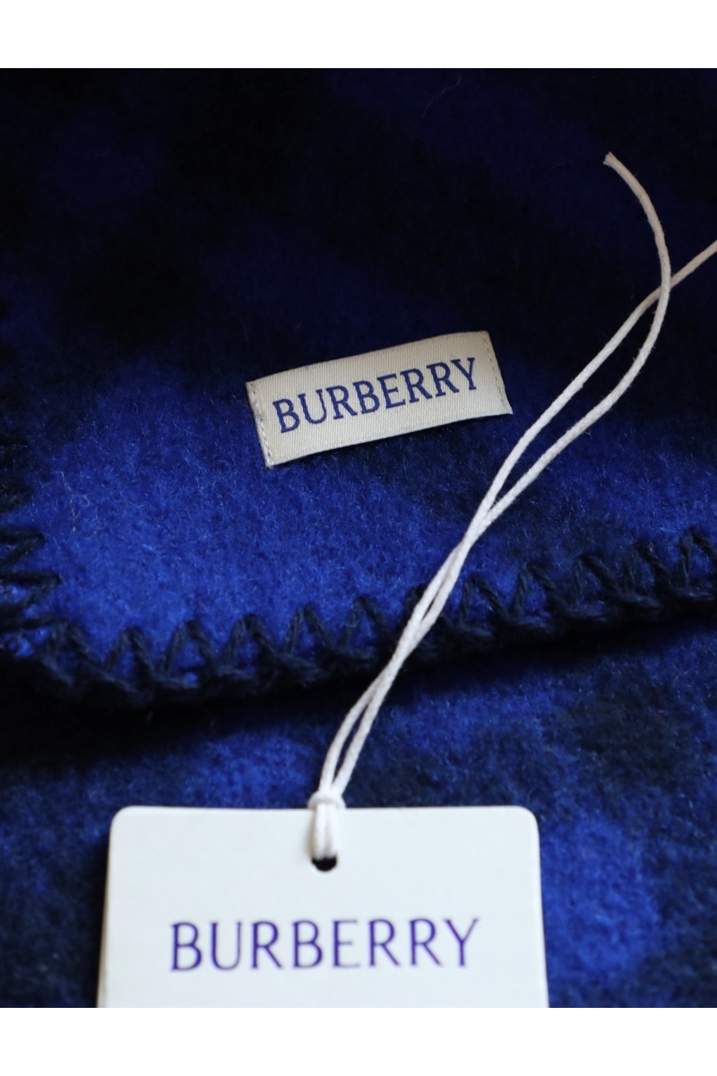 Burberry Шарф Check premium 182x30 см - Navy