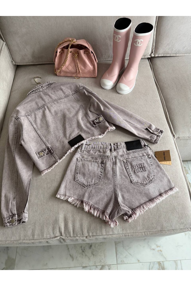 MIU MIU Женская джинсовая куртка premium