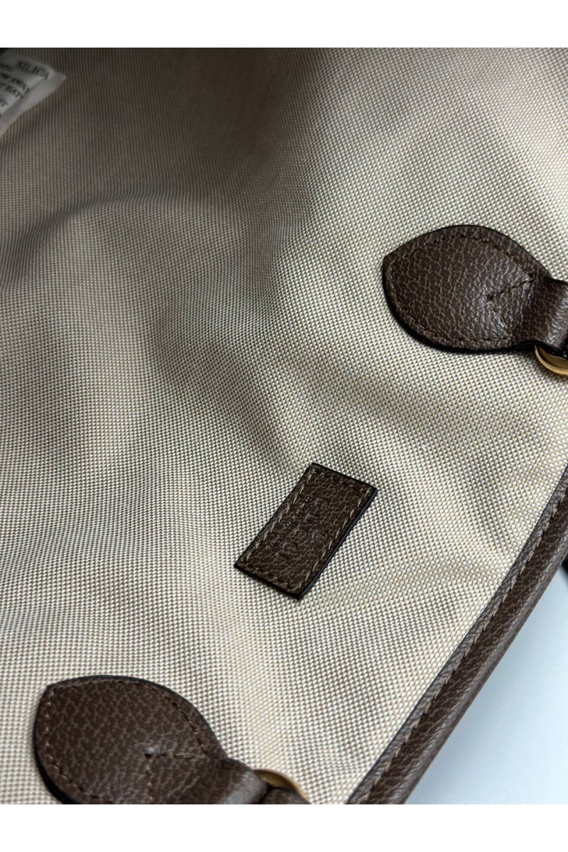 Gucci Женская кожаная сумка Ophidia GG 45x27x38 см