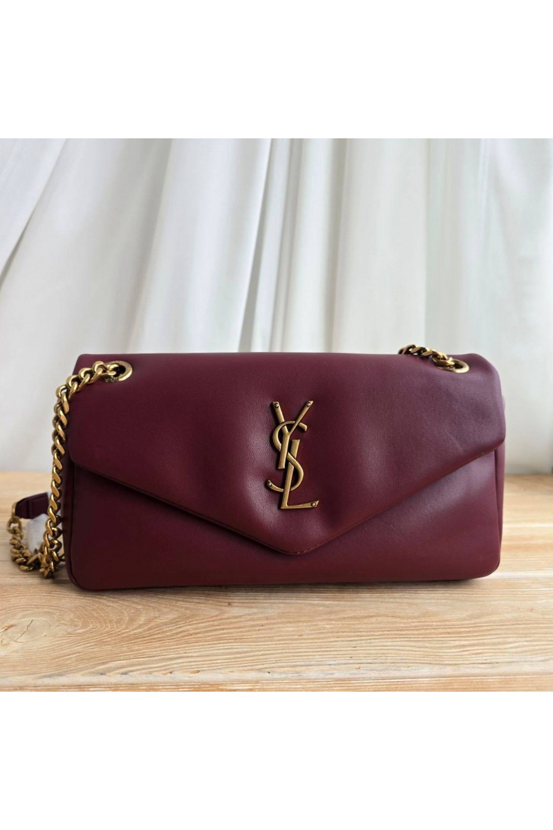 Yves Saint Laurent Кожаная сумка Calypso 24x11 см