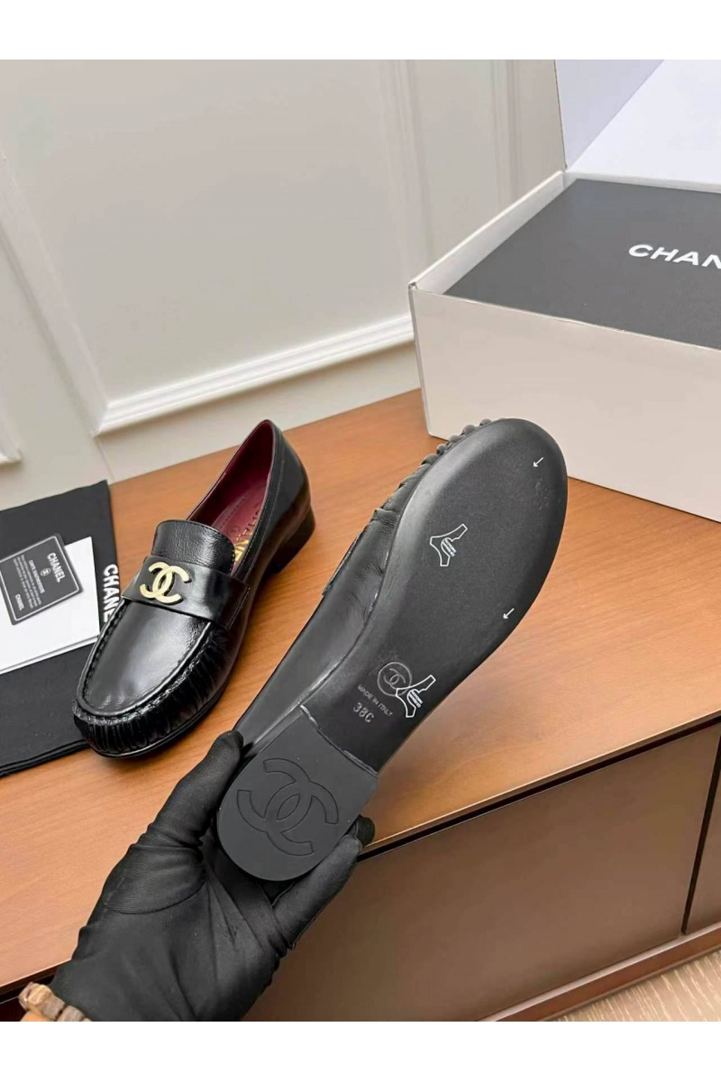 Chаnеl Женские кожаные лоферы premium