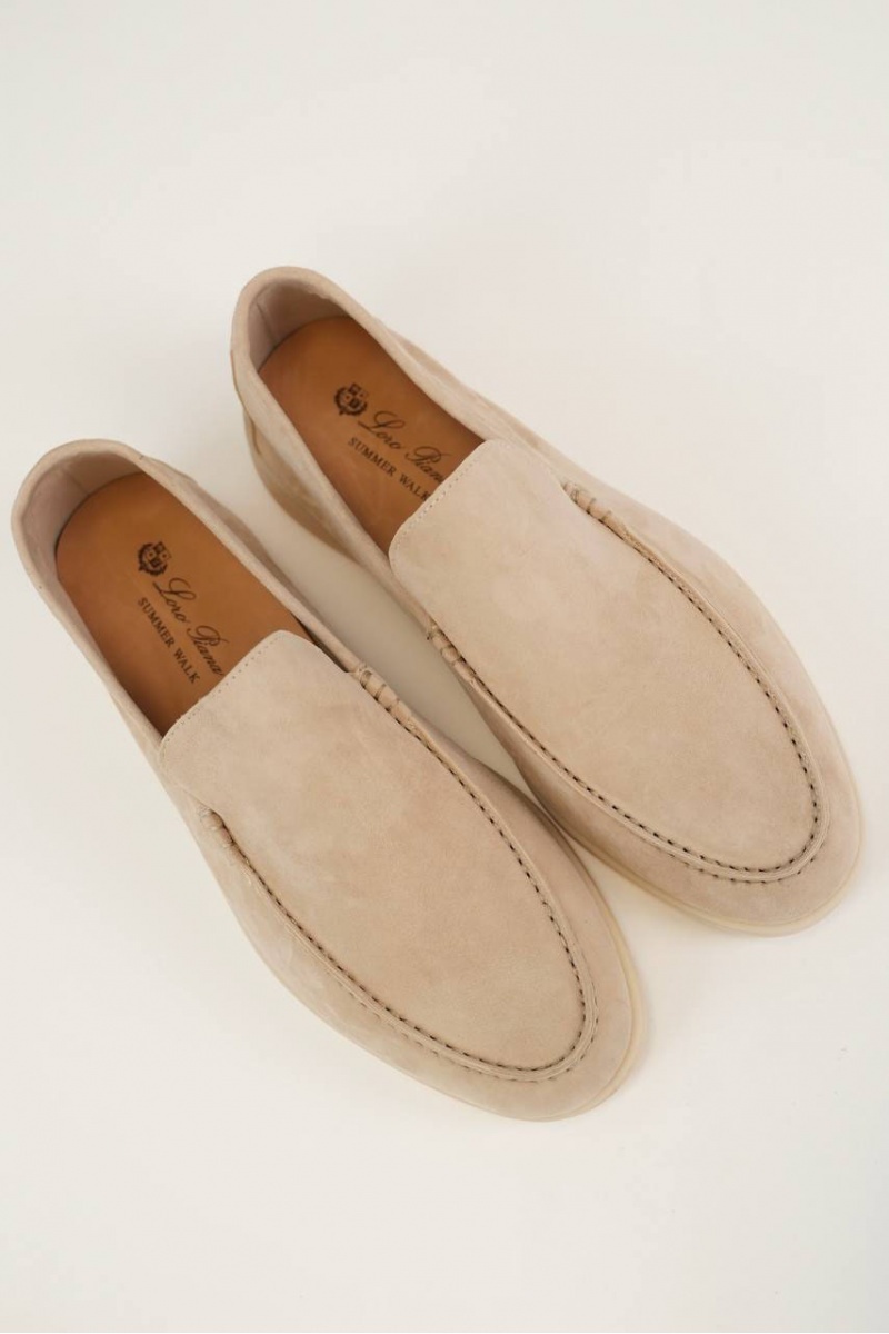 Loro Piana Мужские замшевые лоферы Summer Walk