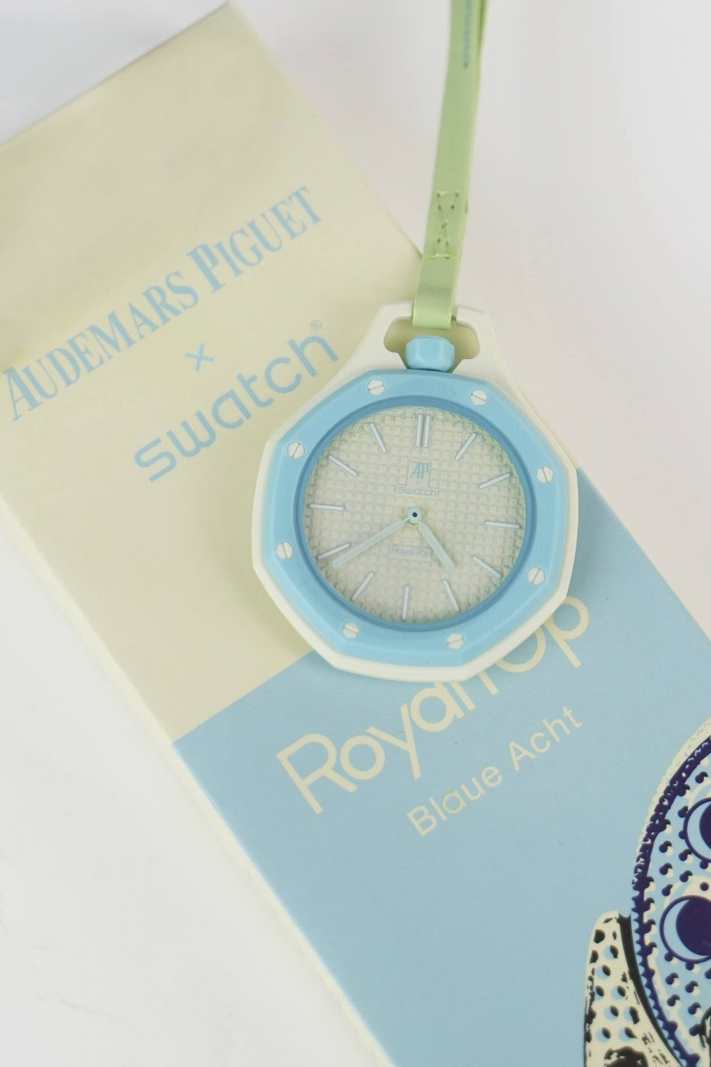Designer Clothing Часы Audemars Piguet × Swatch Royal Pop Blaue Acht premium 