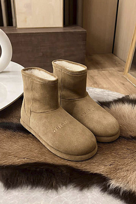Женские ботинки с мехом Alaska premium - Beige