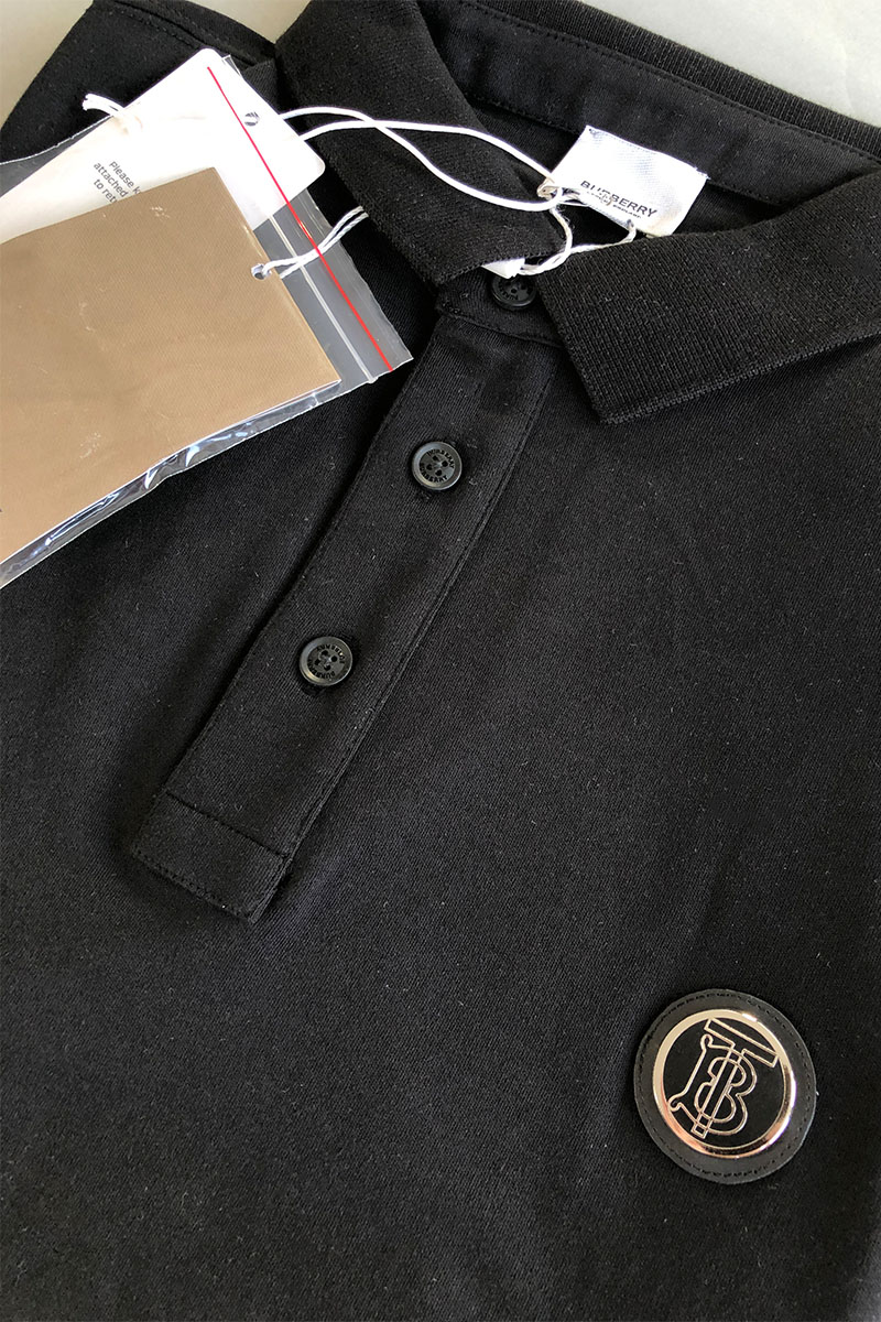Burberry Мужское поло TB - Black