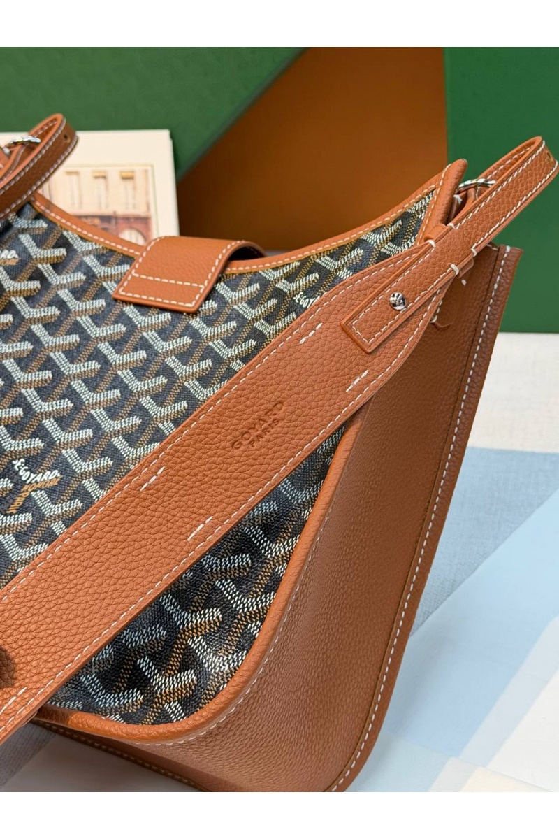 Designer Clothing Кожаная сумка Goyard Musette PM premium 28x22x10 см