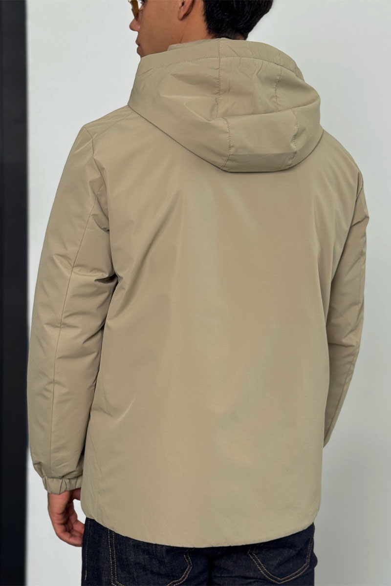 Prada Мужская куртка logo-plaque - Beige 