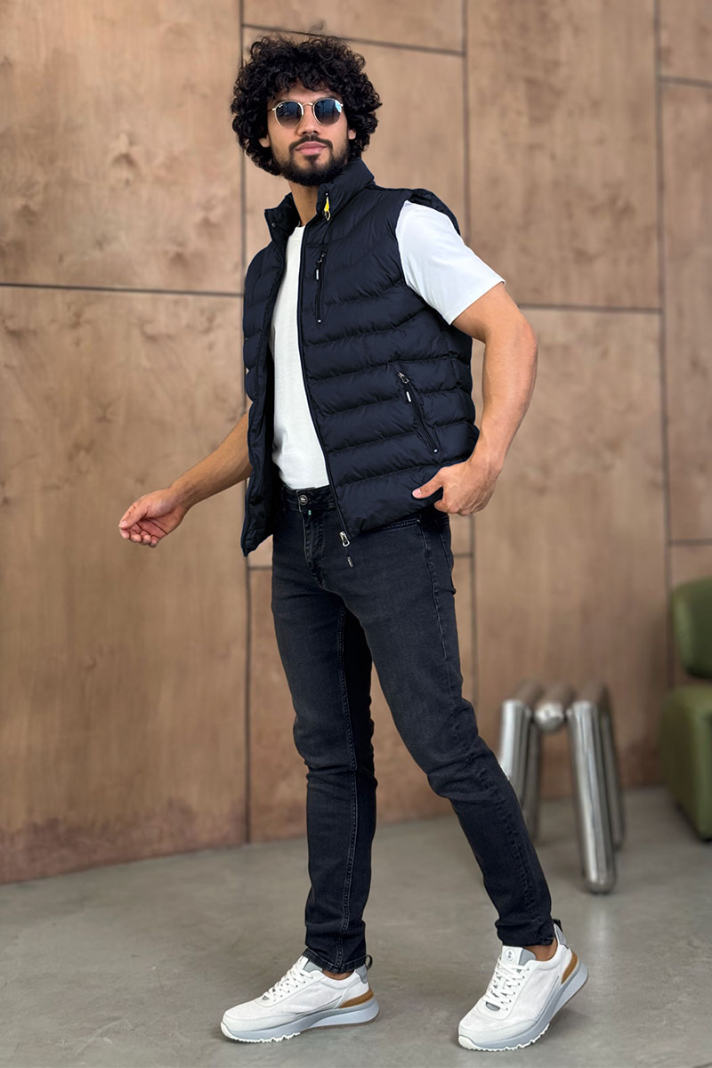 Designer Clothing Жилет синего цвета Parajumpers