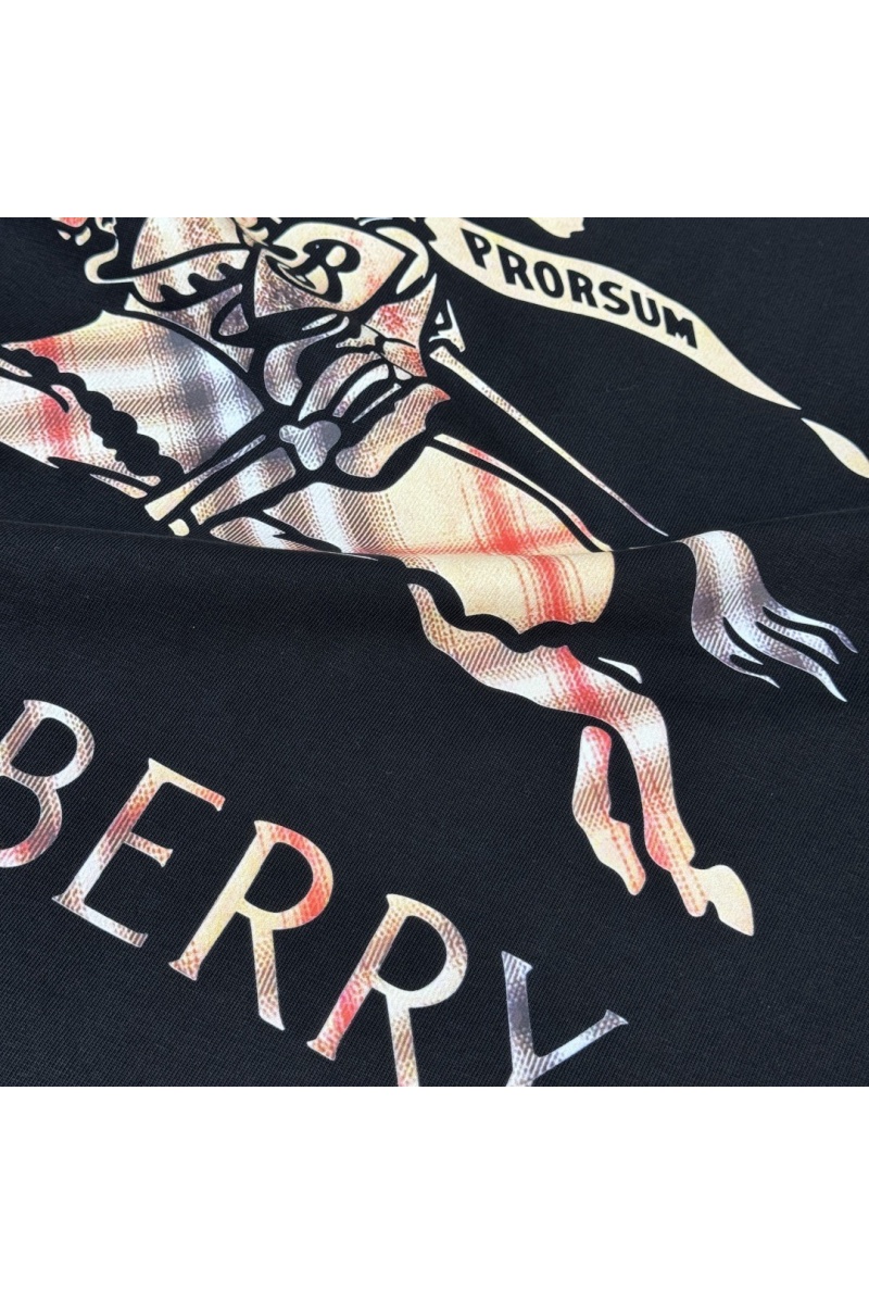 Burberry Мужская чёрная футболка premium 