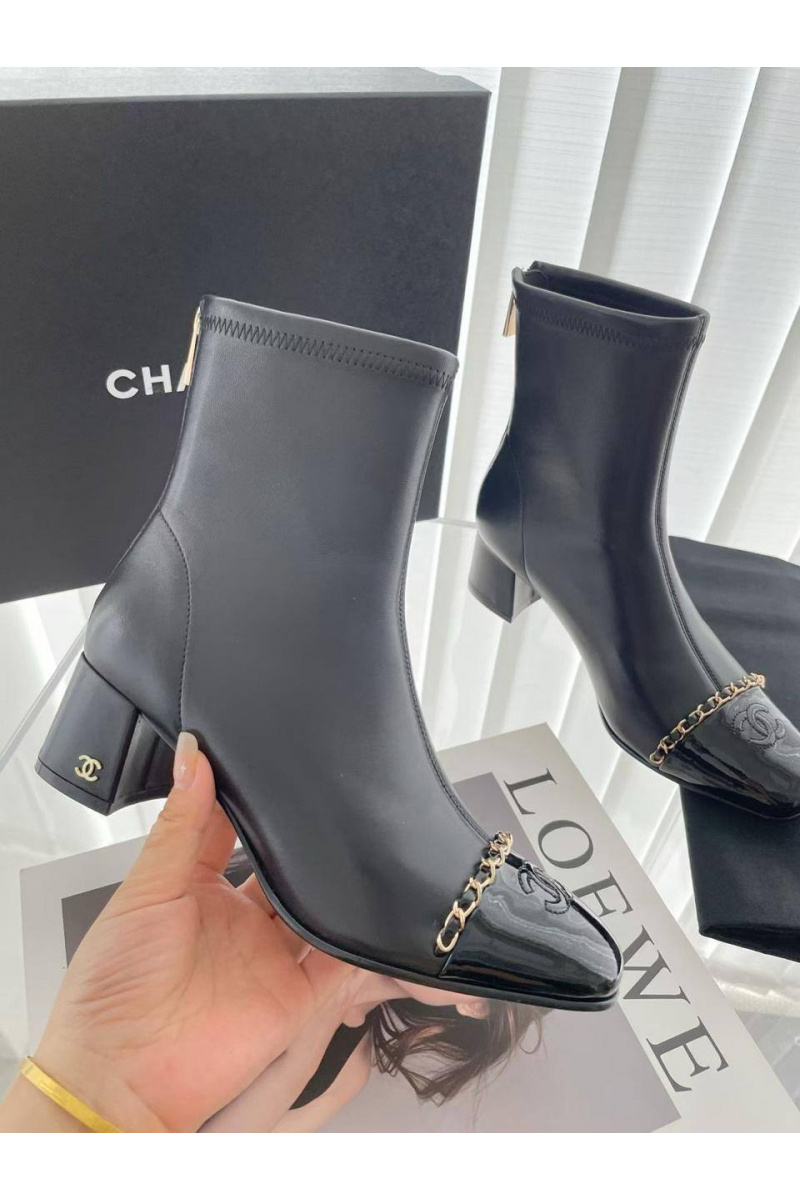 Chаnеl Женские кожаные сапоги premium