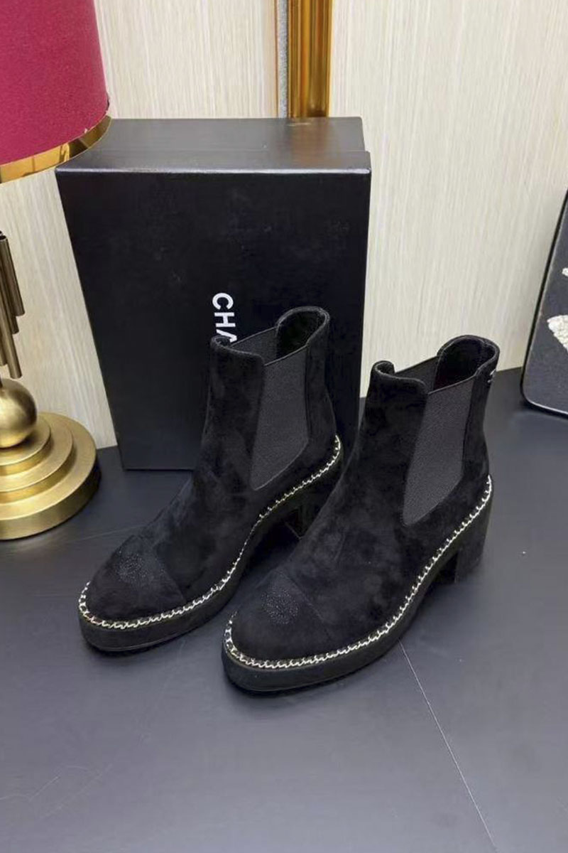 Chаnеl Женские замшевые сапоги 
