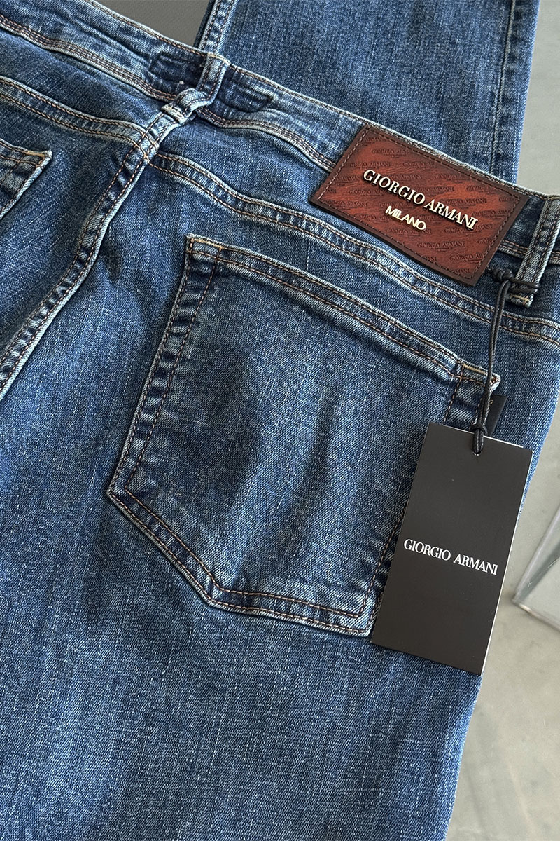 Emporio Armani EA7 Мужские джинсы синего цвета