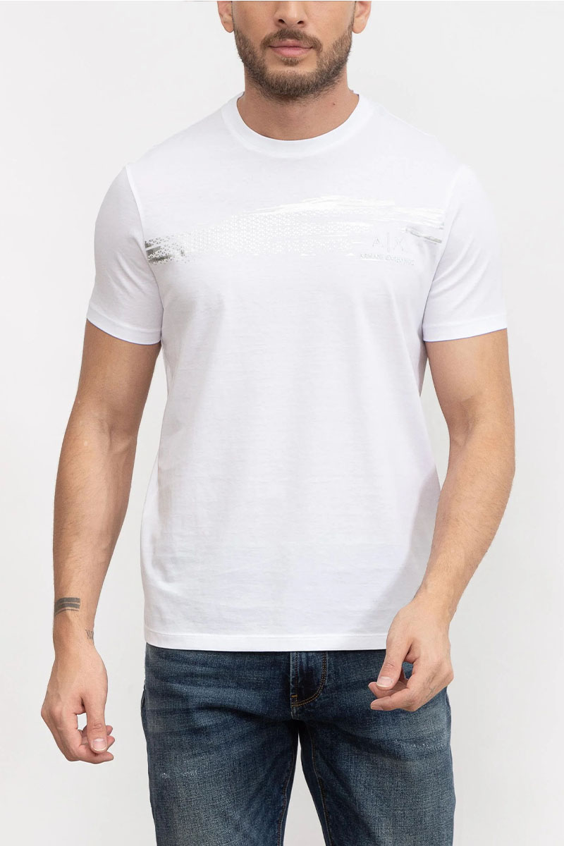 Emporio Armani EA7 Мужская белая футболка 