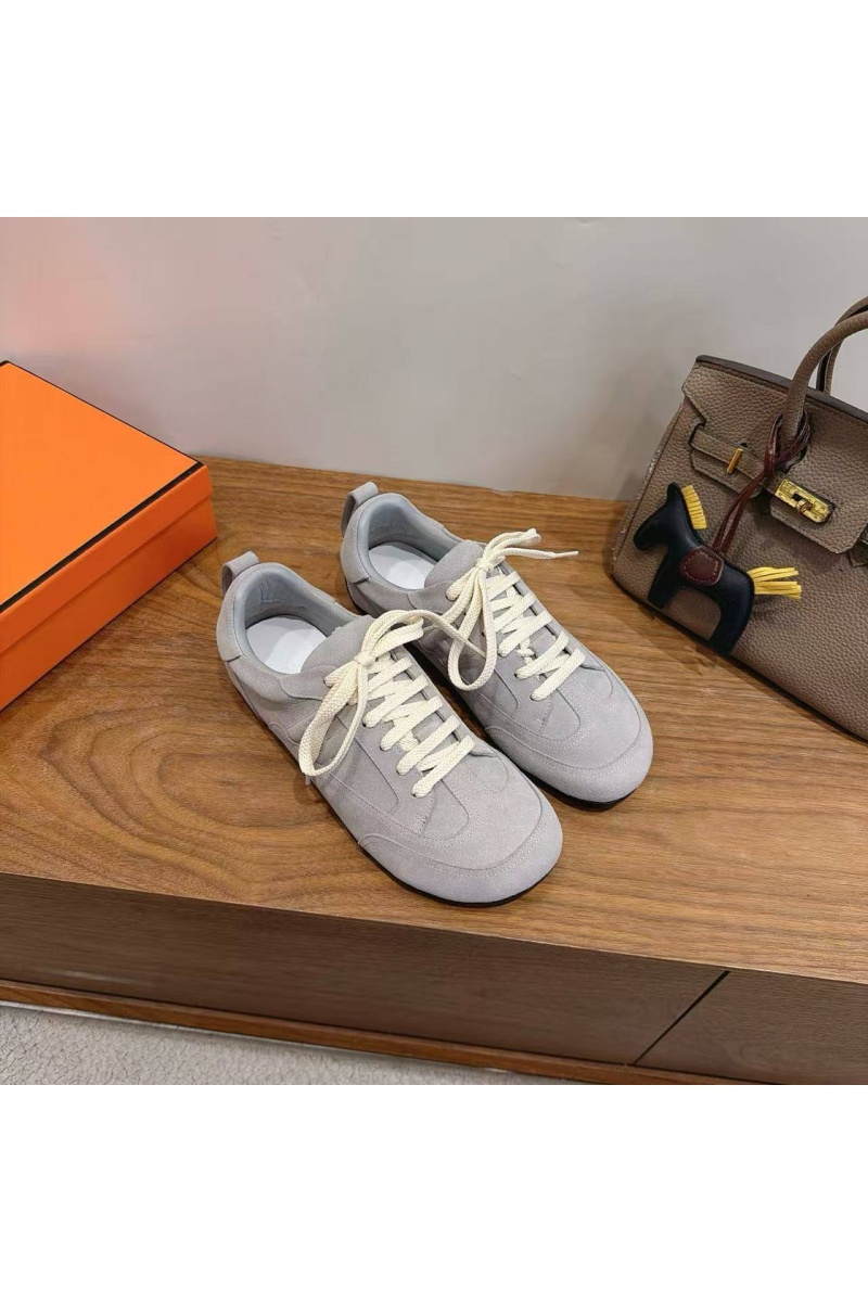 Hermes Женские замшевые кроссовки Master Tenis Master premium