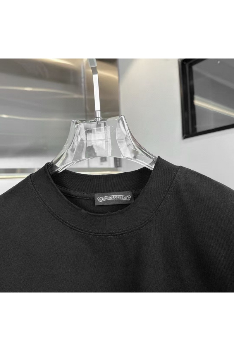 Chrome Hearts Чёрная оверсайз футболка Premium