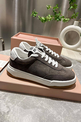 Женские замшевые кроссовки Premium - Grey