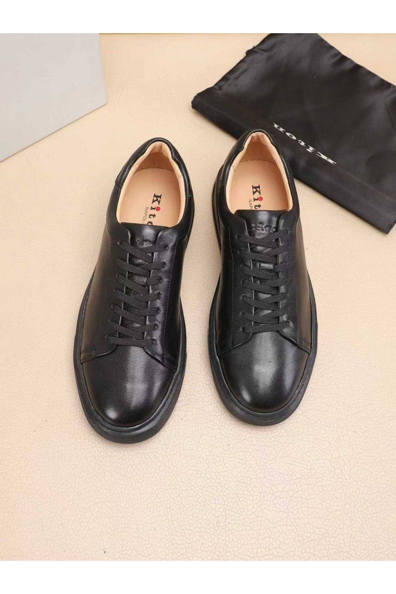 Kiton Мужские кожаные кроссовки 