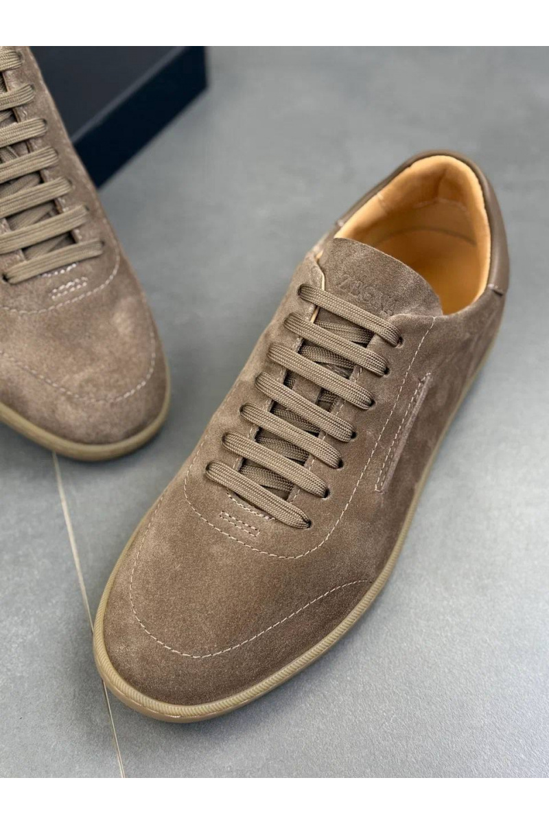 Zegna Мужские замшевые кроссовки "232"