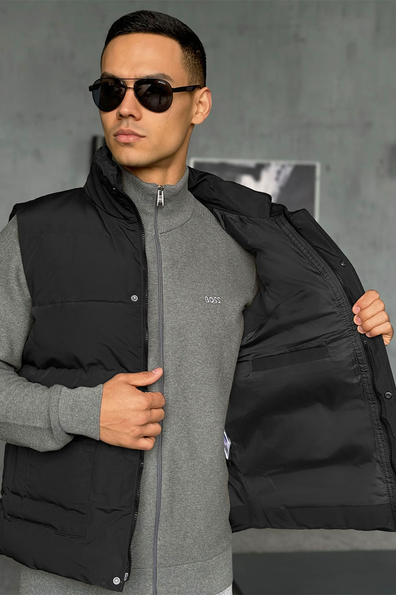 Canada Goose Жилет чёрного цвета logo-patch 
