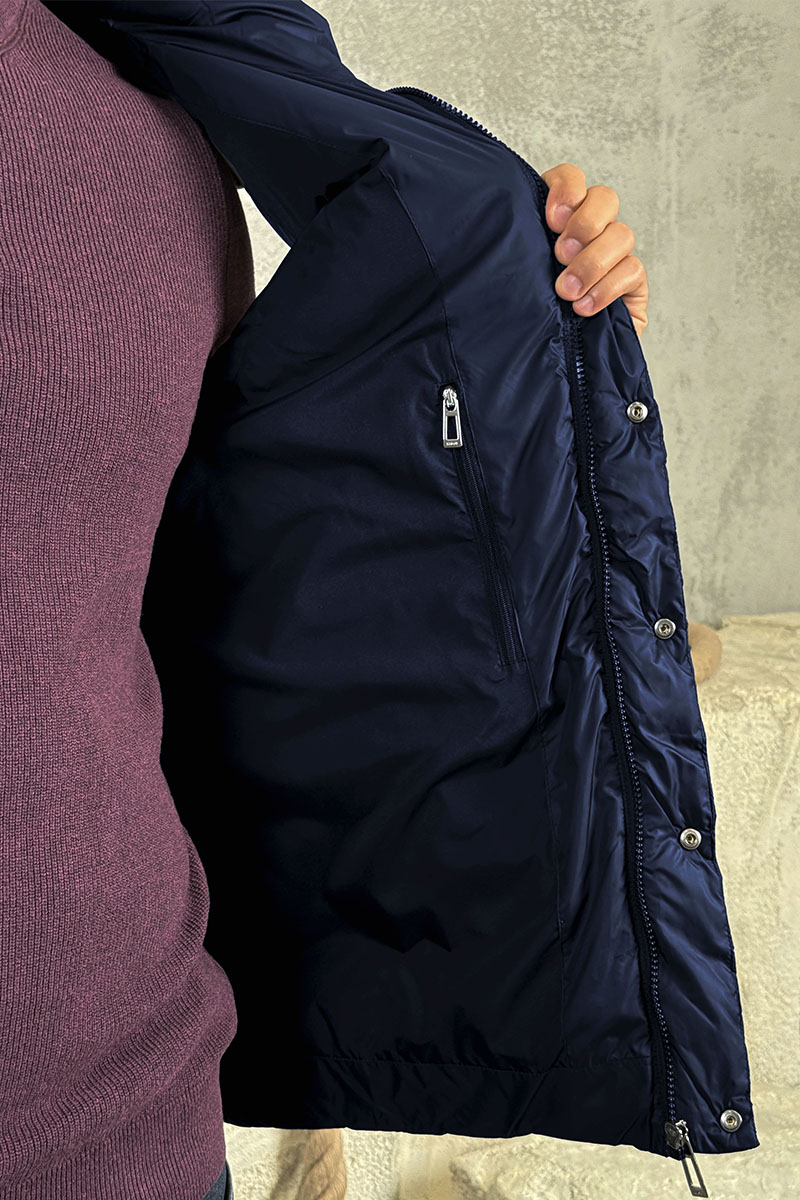 Hugо Воss Мужской жилет тёмно-синего цвета 