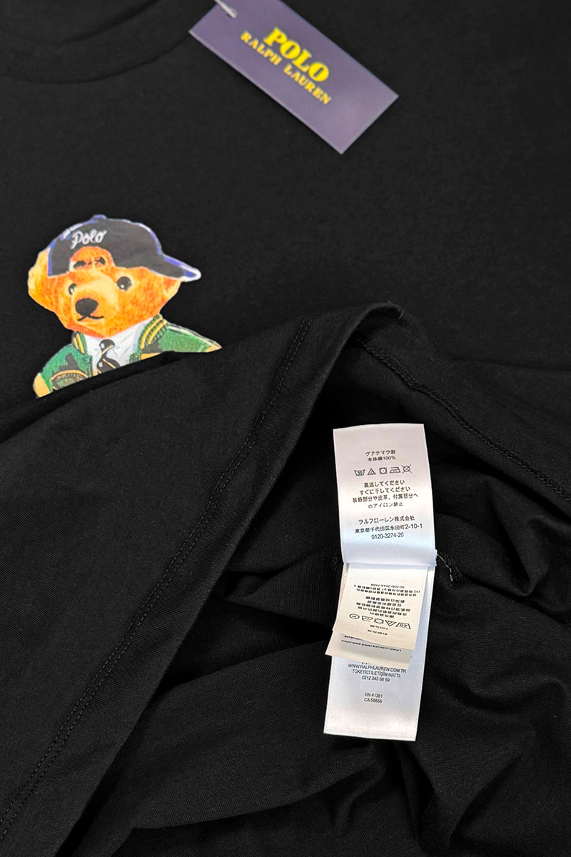 Polo Ralph Lauren Мужская футболка Varsity Bear - Black 