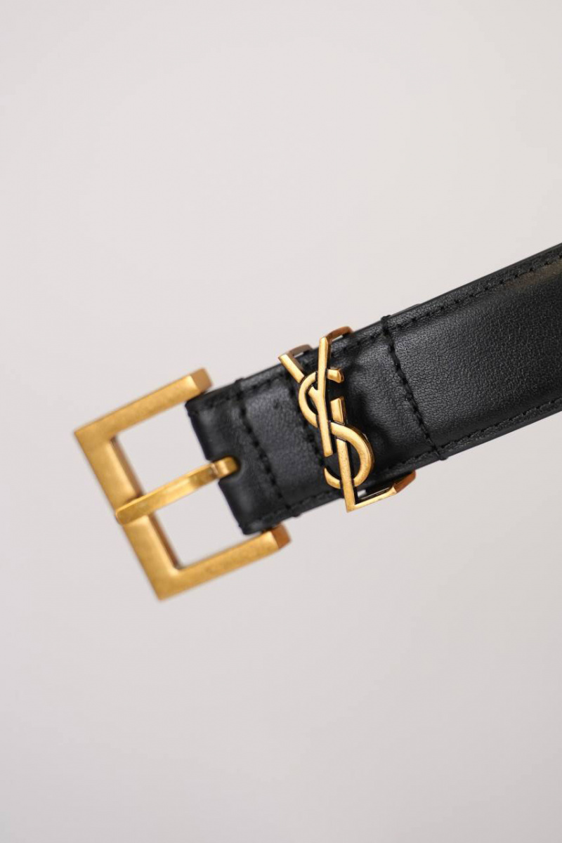 Yves Saint Laurent Кожаный ремень Cassandre (ширина 3 см, длина 80 / 85 см)
