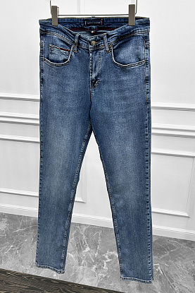 Мужские светло-синие джинсы low-rise