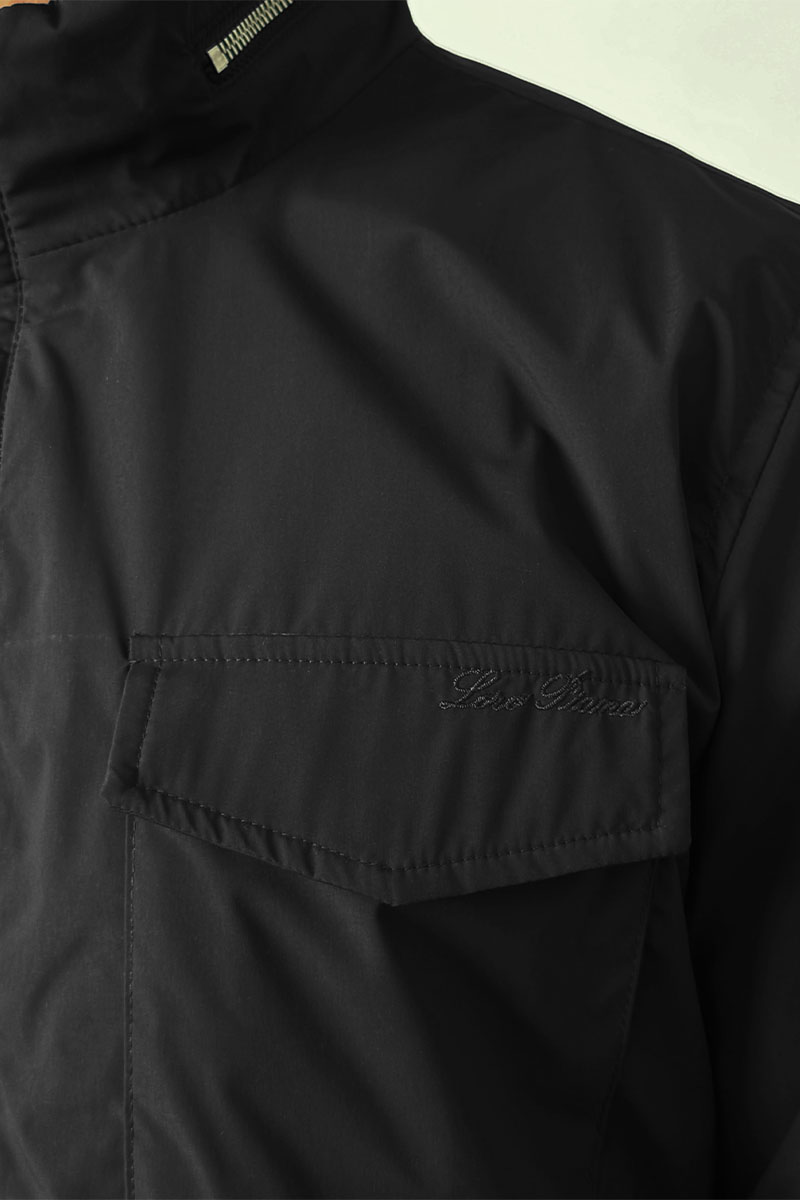 Loro Piana Мужская чёрная куртка Traveler