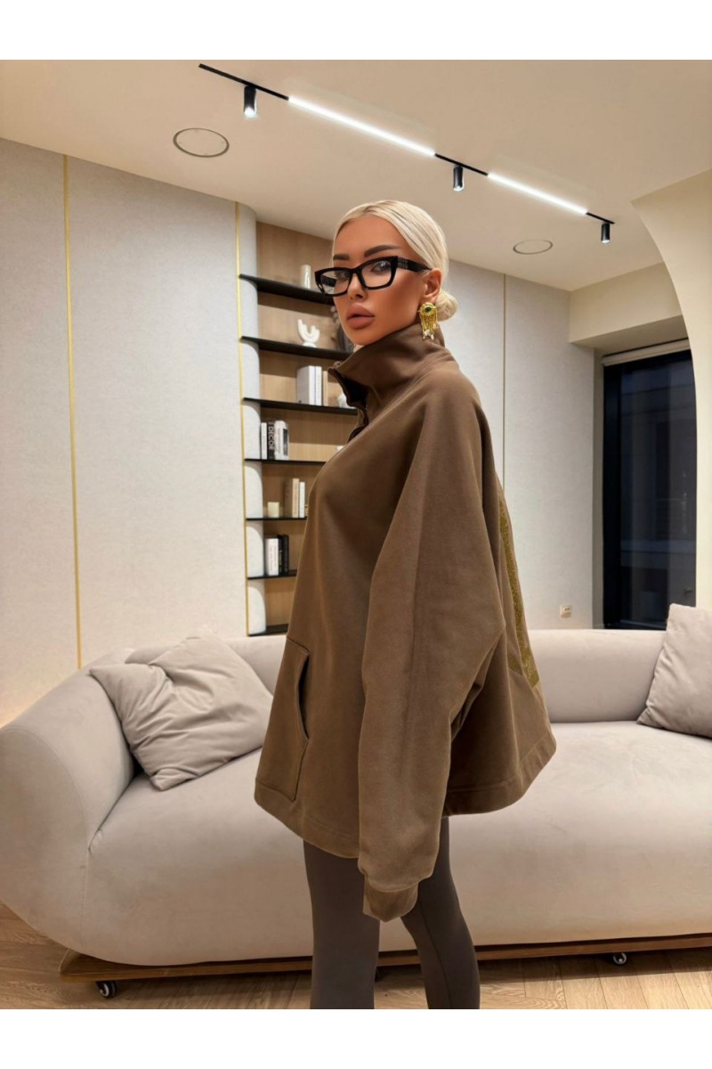 Schiaparelli Женская кофта с высоким горлом premium - Brown