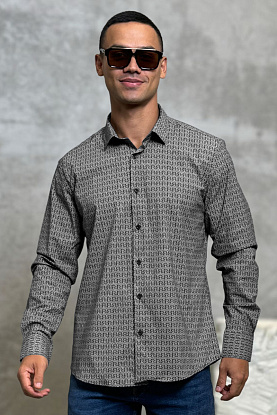 Мужская чёрная рубашка