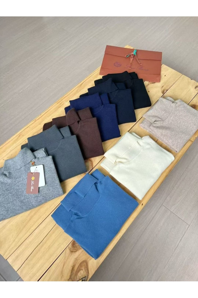 Loro Piana Мужская водолазка Premium - Black Blue