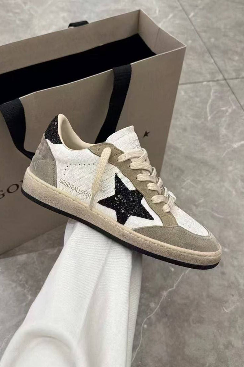 Designer Clothing Женские кожаные кроссовки Golden Goose Super Star premium