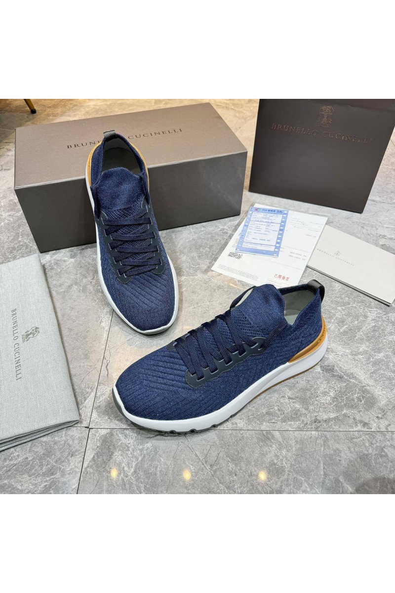 Designer Мужские кроссовки knitted - Dark Blue