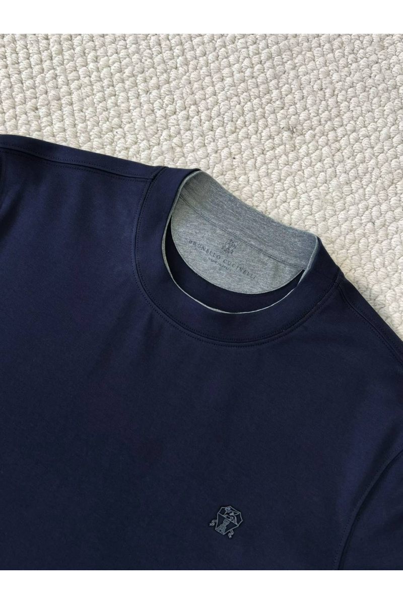 Designer Мужской тёмно-синий лонгслив Premium