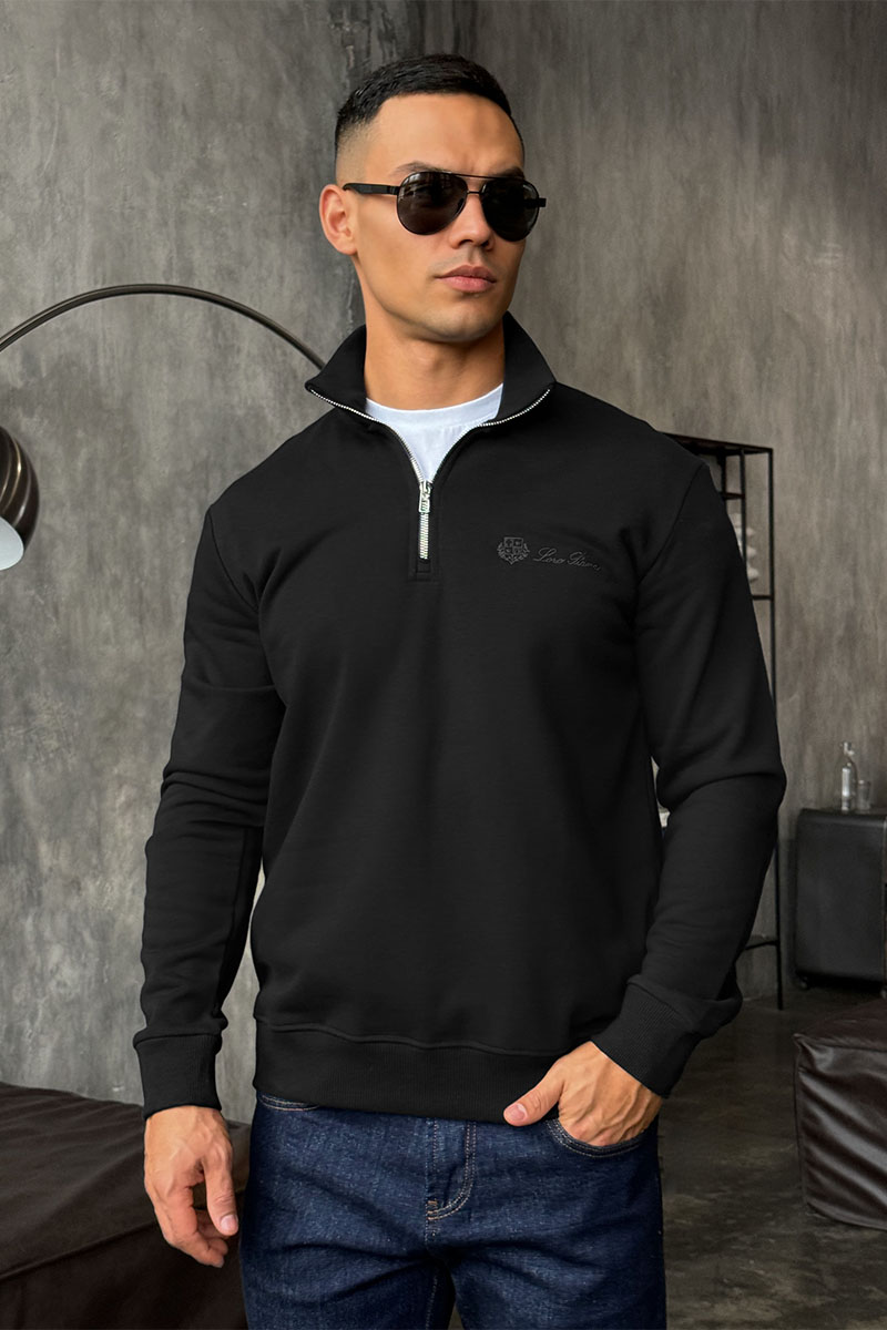 Loro Piana Кофта с высоким горлом - Black 