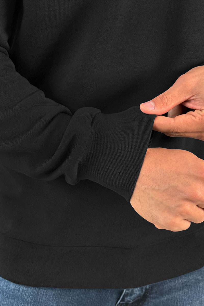 Moncler Мужской чёрный свитшот logo-print