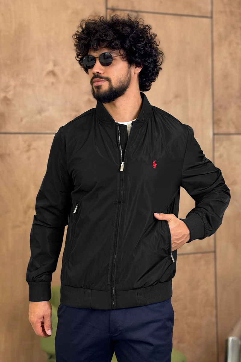 Polo Ralph Lauren Мужской чёрный бомбер 