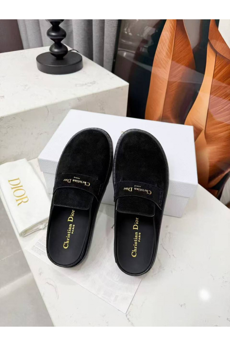 Dior Женские замшевые мюли Boy