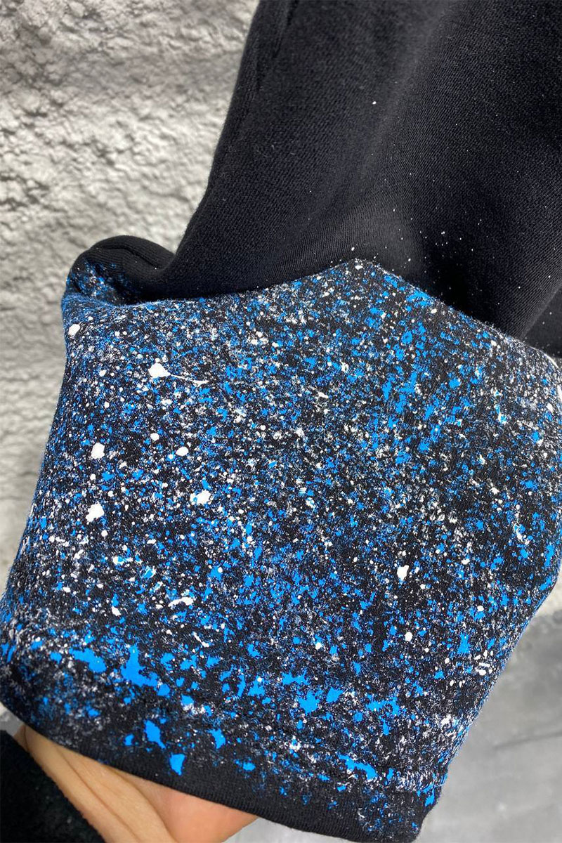 Amiri Мужские чёрные шорты paint splatter