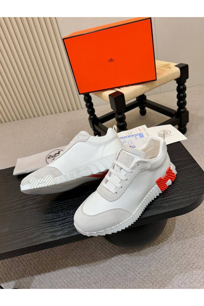 Hermes Мужские кроссовки Bouncing - White