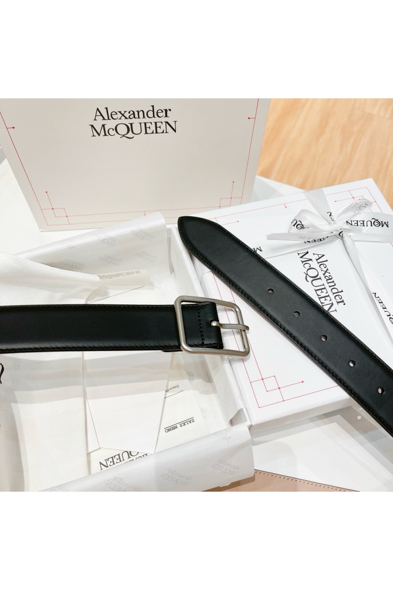 Alexander McQueen Кожаный ремень Premium (ширина 3.5 см)
